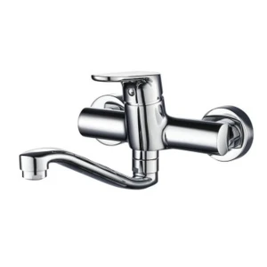 Tap Sink Mixer Wall Type Meissen Onex Chrome with Swivel Spout