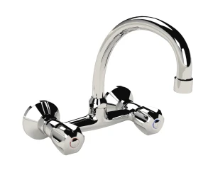 Tap Sink Mixer Wall Type Cobra Stella Original with Swivel Spout Chrome