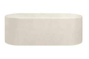 Bath Freestanding Oval Dado Aarde Adelaide Bath 1745mm x 810mm x 595mm Beach