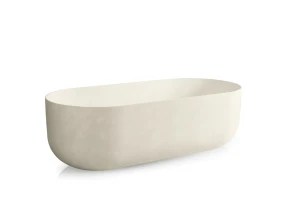 Bath Freestanding Oval Dado Aarde Flow Bath 1780mm x 800mm x 555mm Beach