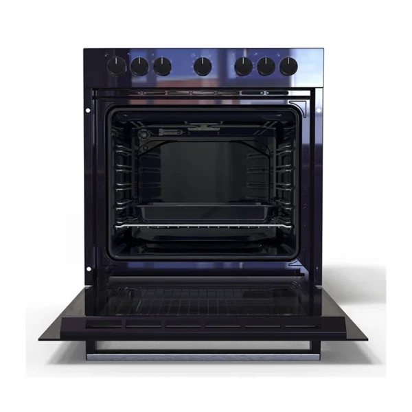 DEFY DBO482 SLIMLINE 600U BLACK GLASS OVEN