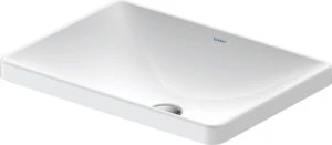 DUR-0358600079 Basin Vanity Duravit D-Neo Rectangular 600mmx435mm White Alpin