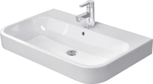 DUR-2318800000 Basin Vanity Duravit Happy D.2 Rectangular 800mmx505mm with Overflow and Tap Hole White Alpin (excl Tap)