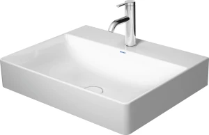 DUR-2353600041 Basin Vanity Duravit DuraSquare Rectangular 600mmx470mm with Tap Hole White Alpin (excl Tap)