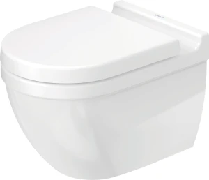 DUR-2527090000 Toilet Wall-hung Duravit Starck 3 360mmx540mm with Fixations White Alpin (Pan Only)