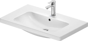 DURS-23998000002 Basin Vanity Duravit D-Code Rectangular 800mm (L) x 480mm (W) with One Tap Hole and an Overflow White Alpin (excl Tap)