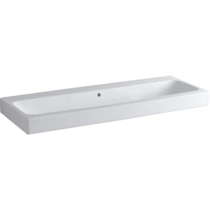 GEB-124025000 Basin Wall-Hung Geberit Icon Rectangular 485mm (L) x 1200mm (W) x 160mm (H) with Overflow White