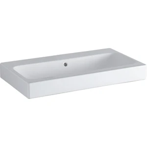 GEB-124078000 Basin Wall-Hung Geberit Icon Rectangular 485mm (L) x 750mm (W) x 155mm (H) with Overflow White