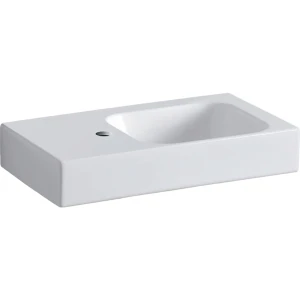 GEB-124153000 Basin Wall-Hung Geberit Icon Rectangular 310mm (L) x 530mm (W) x 135mm (H) with Tap Hole and Left Shelf White