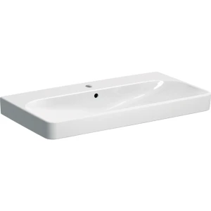 GEB-500_251_01_1 Basin Wall-Hung Geberit Smyle Square 480mm (L) x 900mm (W) x 165mm (H) with Tap Hole and Overflow White