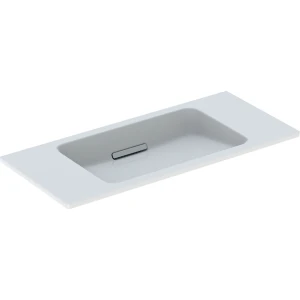 GEB-500_390_01_3 Basin Wall-Hung Geberit One 400mm (L) x 900mm (W) x 130mm (H) White With Gloss White Plate