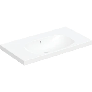 Basin Wall-Hung Geberit Acanto Rectangular 482mm (L) x 900mm (W) x 168mm (H) with Overflow White
