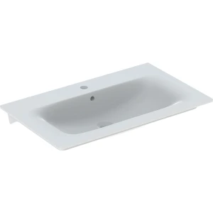 Basin Vanity Geberit Selnova Square 800mmx480mm With Tap Hole and Overflow White