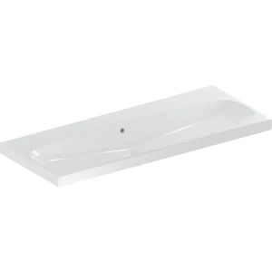 Basin Wall-Hung Geberit Acanto Rectangular 482mm (L) x 1200mm (W) x 180mm (H) with Overflow White