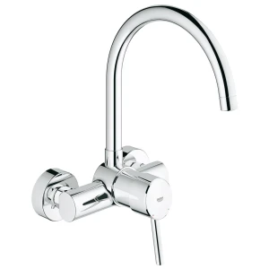 Tap Sink Mixer Wall Type Grohe Concetto Single Lever with Swivel Spout Chrome