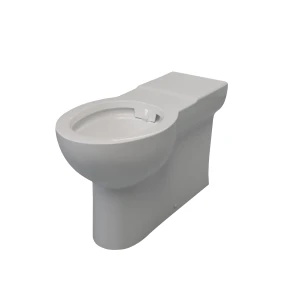 LEC-LAGPANBTW0RIMUE Toilet Floor Standing Lecico Laguna Rimless Back-To-Wall Raised Height Medical Pan White (Excl. Toilet Seat)