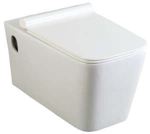 MAC-210168 Toilet Pan Wall Hung Bijiou Opale with Soft Close Seat White