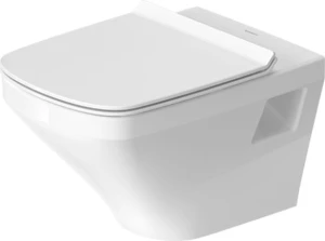 PLTRDD-253809_637900 Duravit Durastyle Rimless Wall-Hung Toilet Pan and Soft Closing Seat White Combo