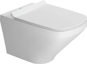 PLTRDD-2551090-0637900 Duravit Durastyle Rimless Wall-Hung Toilet Pan with Durafix and Soft Closing Seat White Combo