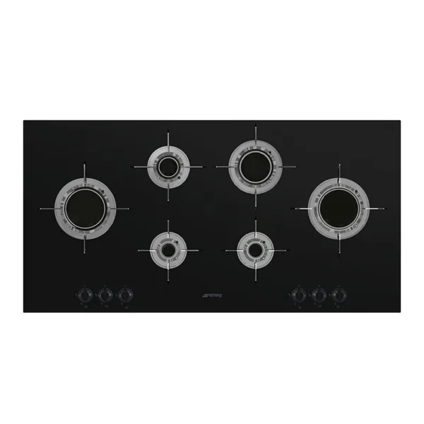 PVL6106CN SMEG PVL6106CN DOLCE GAS HOB 100CM BLK GLASS