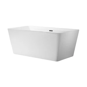 TTPS-BAT004 Bath Freestanding Rectangular Trendy Titania Acrylic 1600mm (L) x 750mm (W) x 590mm (H) Gloss White