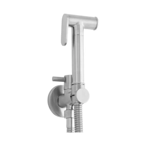 TTPS-BNT003 Bidet Spray Trendy Nicco Trigger Activated With Angle Valve And Hose Brushed Nickel