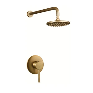 Shower Set Trendy Cuivre with 200mm Shower Head, 400mm Arm and Concealed Mixer Brass